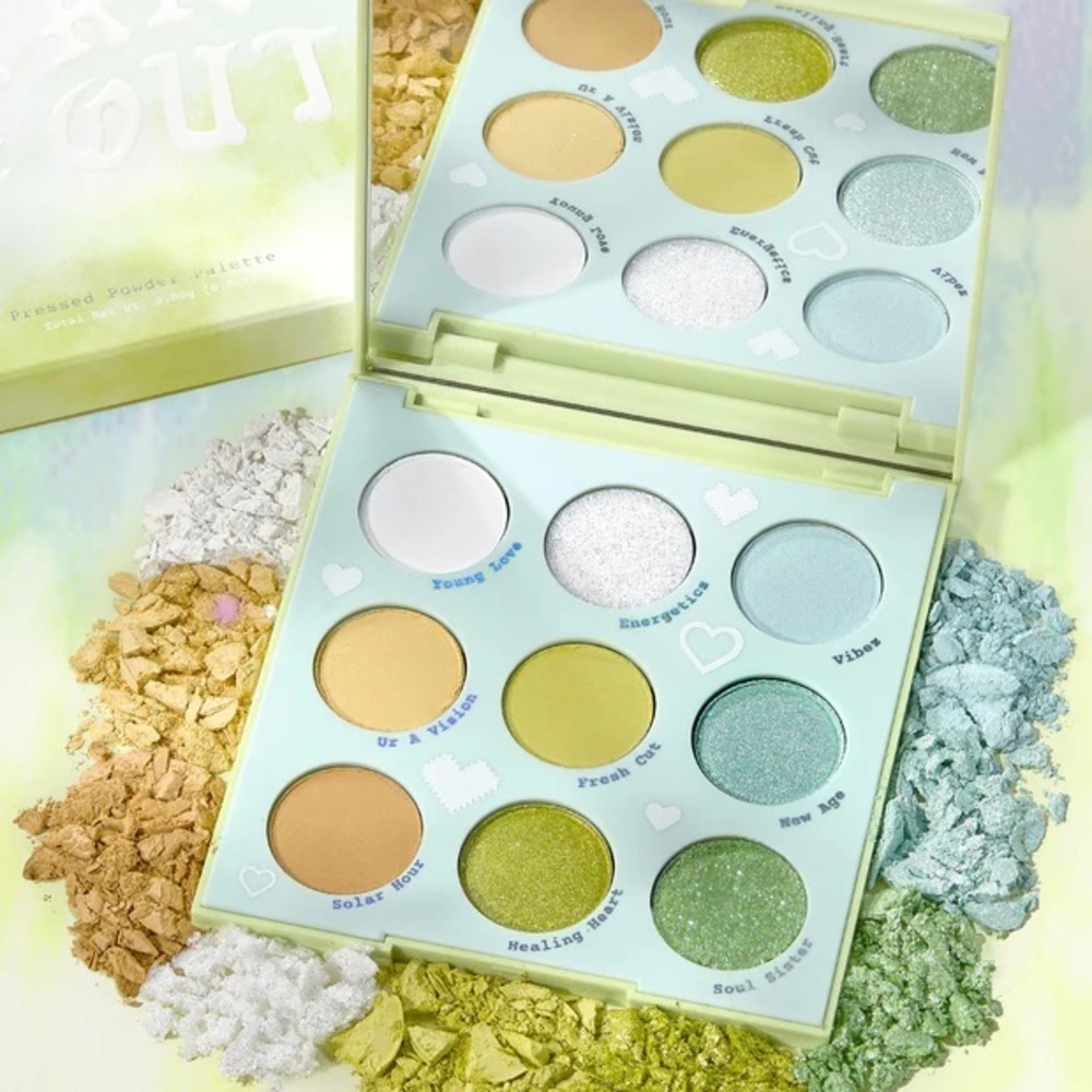 COLOURPOP Aura & Out Pressed Powder Palette 9 Shades of Eyeshadow NIB